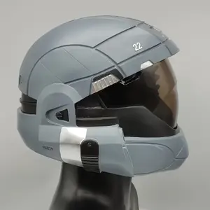 1 New Premium Resin Mask Helmet, Perfect For Halloween Outfits, Christmas, Role-playing, Birthday Gifts.