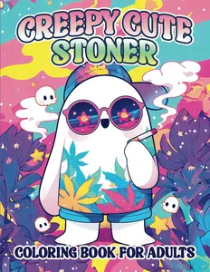 Creepy Cute Stoner Coloring Book for Adults: Cute and Spooky Stoner Characters to Unwind and Enjoy, Perfect for Weed Enthusiasts, Relaxation & Stress Relief (Stoner & Trippy Coloring Books), Paperback