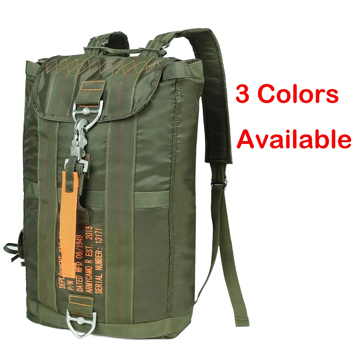AIR FORCE Parachute Buckles Hook Tactical Deployment Weekender Backpack