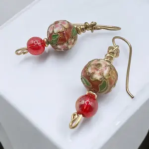 Cardinal Bloom Earrings