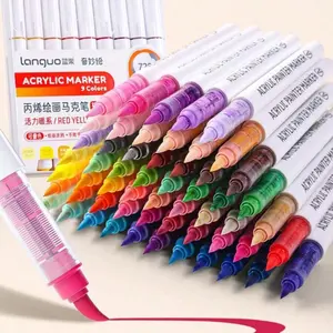 Acrylic Marker Pen (1 Set), Acrylic Paint Marker Pen, Diy Graffiti Painting Pen for Stone, Glass, Ceramic, Metallic, Art Supplies for Students