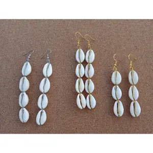 COWRIE vertical dangling earrings