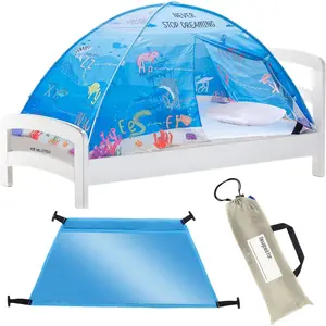 Twin Bed Tent for Kids Indoor Fort Magical Dream Pop Up Tents for Boys Toddler Bed Canopy for Girls Bunk Bed Tent for Top Bunk Sensory Sleep Pod for Kids Educational