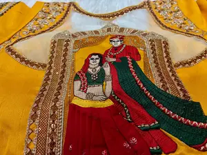 Fancy Embroidery With Beautiful 3D Barbie Work