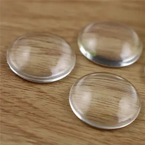 10pcs/lot 20mm Round Flat Back Clear Glass Cabochon, , Lose Money !!!(Z2-08)