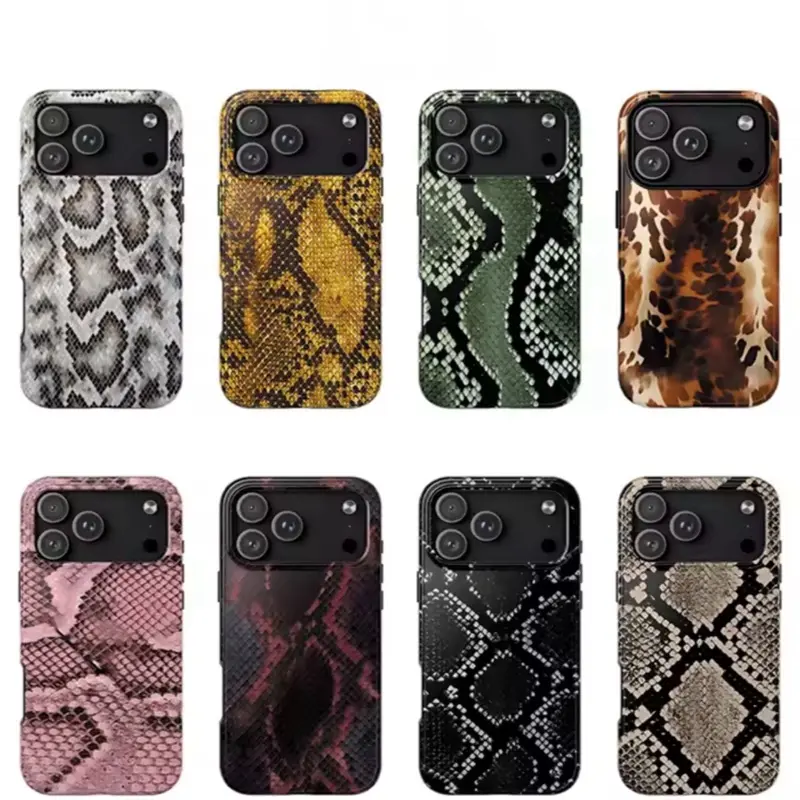 Luxury Y2K Python Skin Phone Case for iPhone