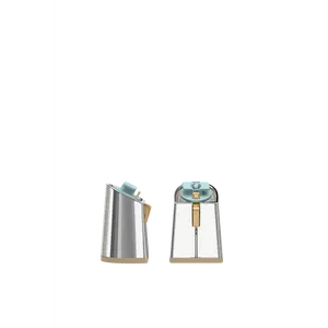 Flare Block Heel Kit 4 Silver Metallic