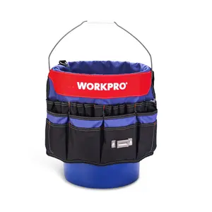 #SpringGlowUp WORKPRO Bucket Tool Organizer with 51 Pockets Fits to 3.5-5 Gallon Bucket (Tools Excluded)