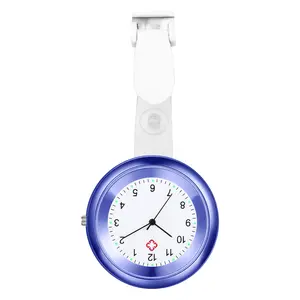 Unisex Nurse Watch Fob: Quartz Analog Easy Read Clip-On Pocket Watch for Doctor Medical Professionals