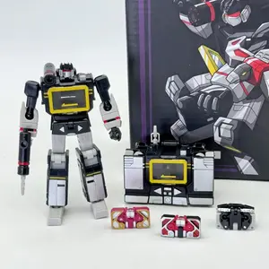 In Stock PT-04 Black Soundwave PT04B Transformation Tape G1 Mini Pocket War KO DX9 Action Figure Robot Toys christmas Kids Gift