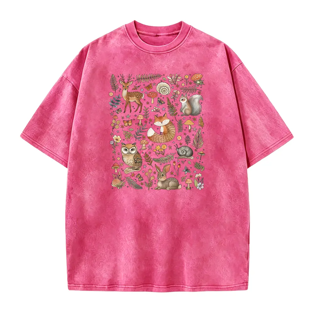 Cottagecore Forest Animals Shirt: Retro Fall Nature Tee