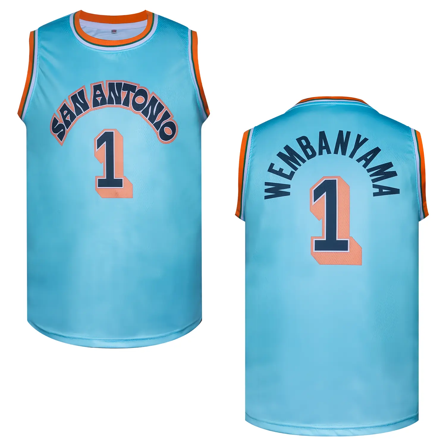 Men's #1 White Basketball Jersey Letter and Number Embroidery, Vest Breathable Mesh Performance, Sporty Long Sleeve Print Top for Game Viewing & Daily Use Sleeveless Jersey