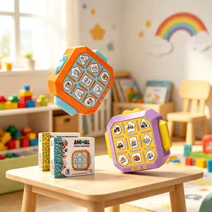 5-Mode Compact Tic-Tac-Toe game machine: travel-friendly, screen-free, perfect for parties & gift for all ages.