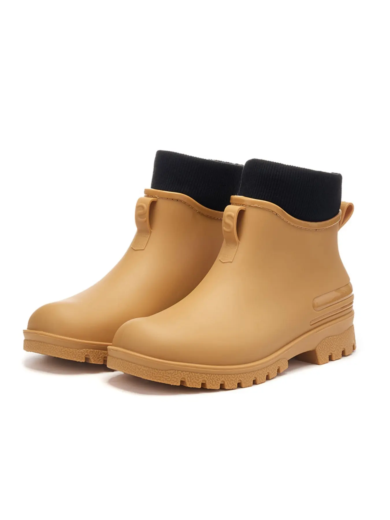 Unisex Warm Rain Boots, High Elastic Non-Slip Sole, Comfortable Slip-On Shoes for Outdoor Daily Use, Waterproof Outdoor Footwear, Casual Ankle Boots, Anti Slip Boots, Weatherproof Footwear