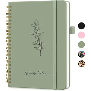 Beautiful Thick Meeting Notebook for Work - To Keep Track of +200 Meetings - Stylish and Effective Office Planner Supplies for Women & Men