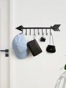 Sleek Wall-Mounted Bow & Arrow Hooks - Modern Coat & Hat Rack, Space-Saving Entryway & Wall Organization | Stylish Hanger For Jackets, Keys, Purses, Bags, Umbrellas | Home Decor For Living Room, Bedroom, Kitchen, Hallway