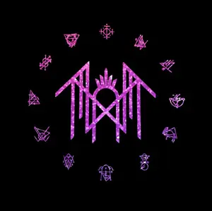 Sleep Token Glitter Runes Sticker Vinyl Decal