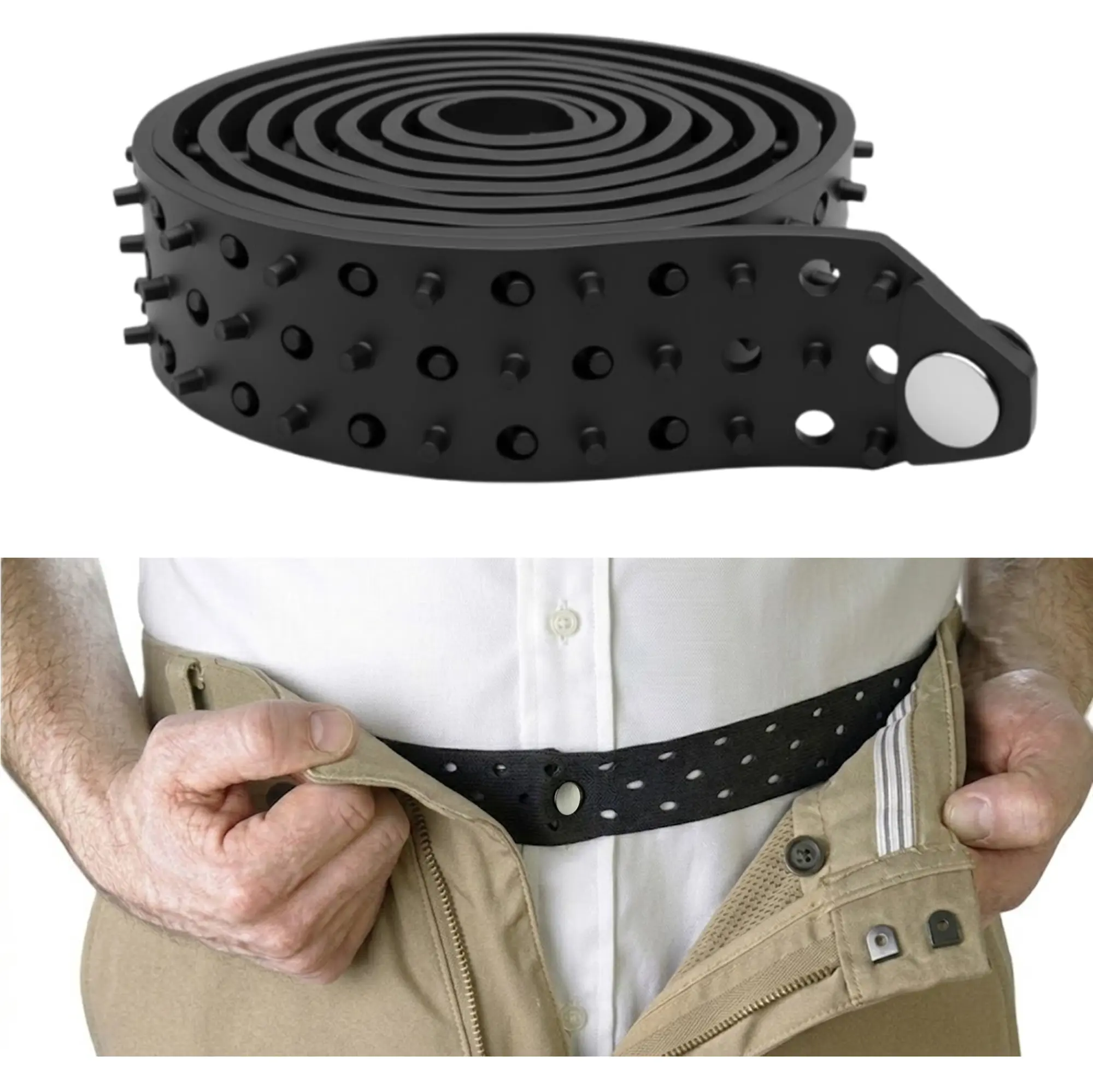 Shirt Tucker Rubber Belt