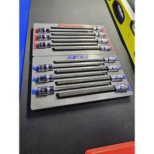Long Hex Socket Organizer For 7 Piece Pittsburgh Set From Harbor Freight 67890 67889 | Sae, Metric, Or 2 Piece Set W/ Magnetic Bottom By S3c