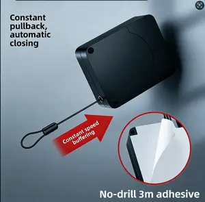 No-Drill Home  Closer with 500N Pull Force Soft Close for Room & Bathroom   Sliding Automatic Closing Device Fourth-Gen Design aesthetic invisible door