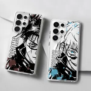 Jujutsu Kaisen Magnetic phone Case for Samsung S26/S25/S24/S23/S22/S21/S20/S10/NOTE20/NOTE10/NOTE9/PLUS/ULTRA/FE/A57/A56/A55/A54/A37/A36/A35/A34/A26/A25/A24/A23/A17/A16/A15/A14/A07/A06/A05with MagSafe,Transparent Shockproof Protective Cover galaxy S26 NEW