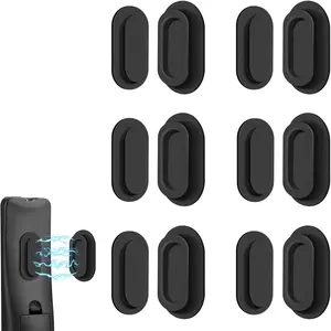 6-Pack Magnetic Remote Control Holders, Upgraded Silicone Wall Mounts for TV, Fan & Ac Remotes, Self-Adhesive, No Drill Installation, Remote Hook, Wall Mounted Storage