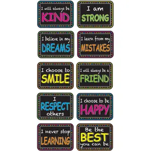 Ashley Productions Nonmagnetic Character Building Mini Whiteboard Erasers - Pack of 3, Office Accessories for Dry Erase Markers