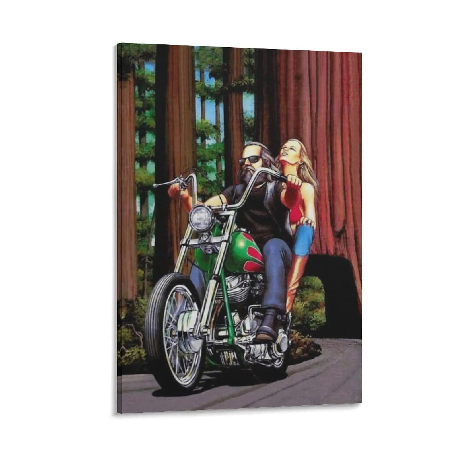 Motorcycle Rider Poster David Mann Picture Print 30 Canvas Poster Bedroom Decor Sports Landscape Office Room Decor Gift