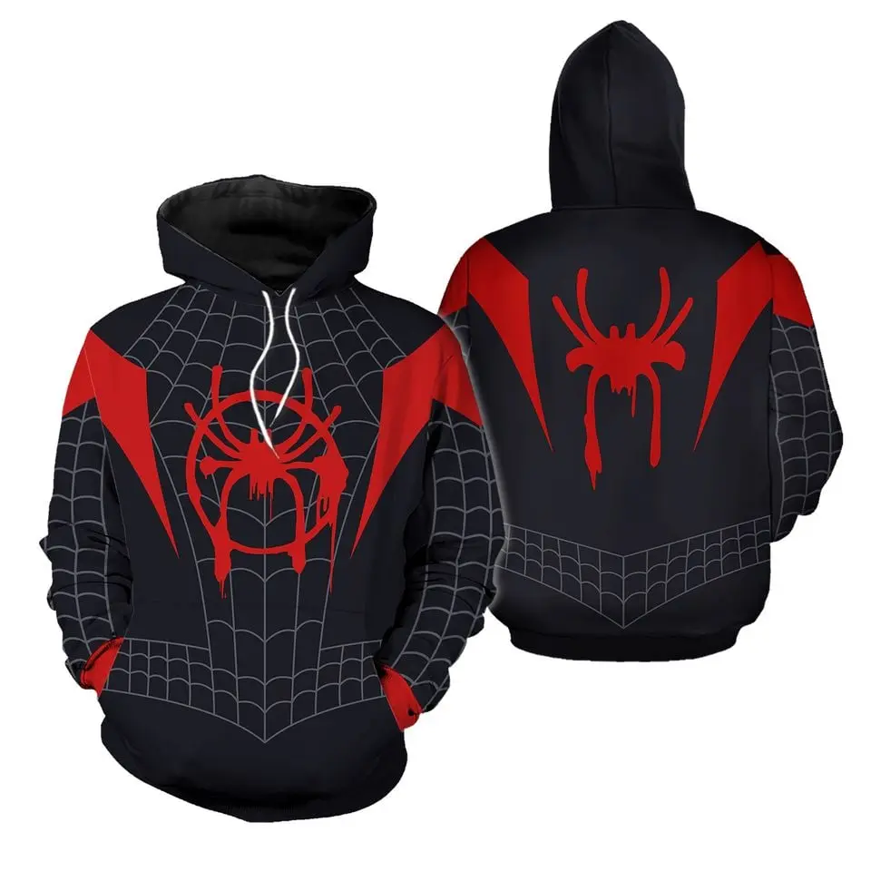 Spyder Web Cosplay Halloween Costume 3D Hoodie
