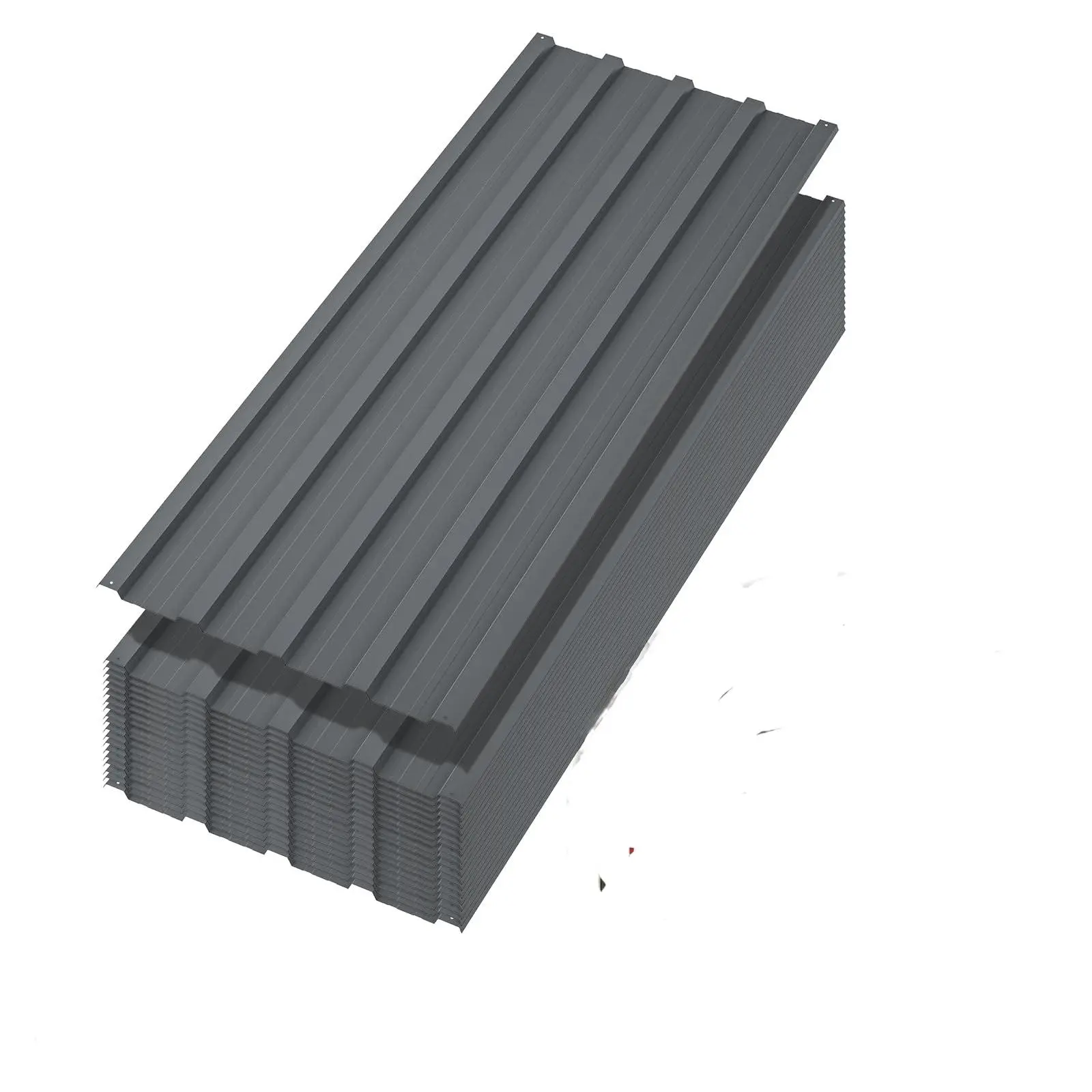 40 pcs Metal Roofing Panels, 3.5ft Galvanized Steel Corrugated Roof Sheets Gazebo Top Cover Garages, Sheds, Stables Replacement for Patio Outdoor Garden