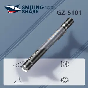【GZ-5101】Smilingshark multifunctional work light, pocket clip design, four lighting modes, compact and portable, made of plastic, meets your daily usage needs.