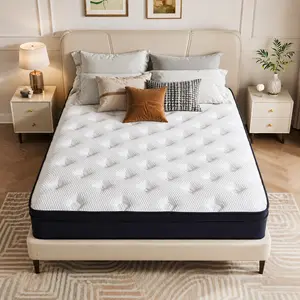 【COD】10/12/14-Inch Twin Full Queen King-Medium Firm Ergonomic Mattress，Memory Mattress with Independent Springs, High rebound sponge, 72 hour rebound,Lumbar Support,Cool down by 6 ℃,Cool for 8 hours，CertiPUR-US Certified,1000000+ Trials, 30-year warranty