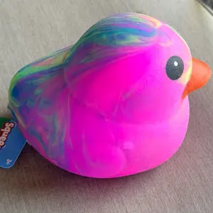 Tie dye duck squishy