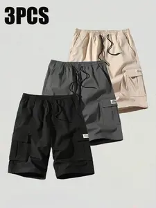 Men's Summer Thin Casual Sports Multi-Pocket Work Pants, Fashion Commuter Outdoor Five-Quarter Pants, Stylish and Comfortable Short, Lightweight Athletic Shorts