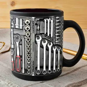 Father's Day Gift, Mechanic Mug, Tool Mug, Unique Coffee Mug, To My Dad, Gift Mug, Family Mug.png Drinkware Ceramic Washable Cup Tumbler Reuse Reusable Drink