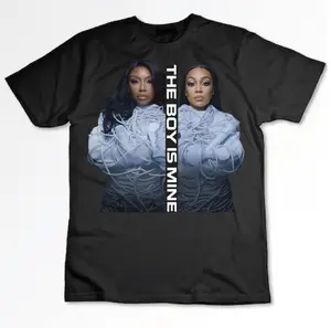 BRANDY & MONICA THE BOY IS MINE SPLIT PORTRAIT T-SHIRT, Brandy Monica t-shirt, The Boy Is Mine shirt, Split portrait tee, R&B duo merch, For Menswear For Womenswear, Graphic Tees, Streetwear