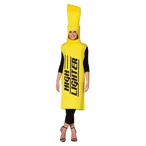 Adult Yellow Highlighter Costume