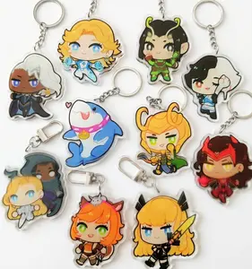 10 Ops Rivals Anime Acrylic Keychains - Luna Snow/Jeff/Magik/Loki/Mantis/Squirrel Girl/Scarlet Witch Bag Charm Gifts