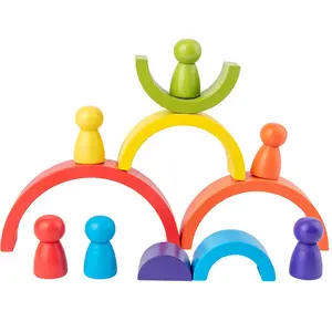 Rainbow arched building blocks