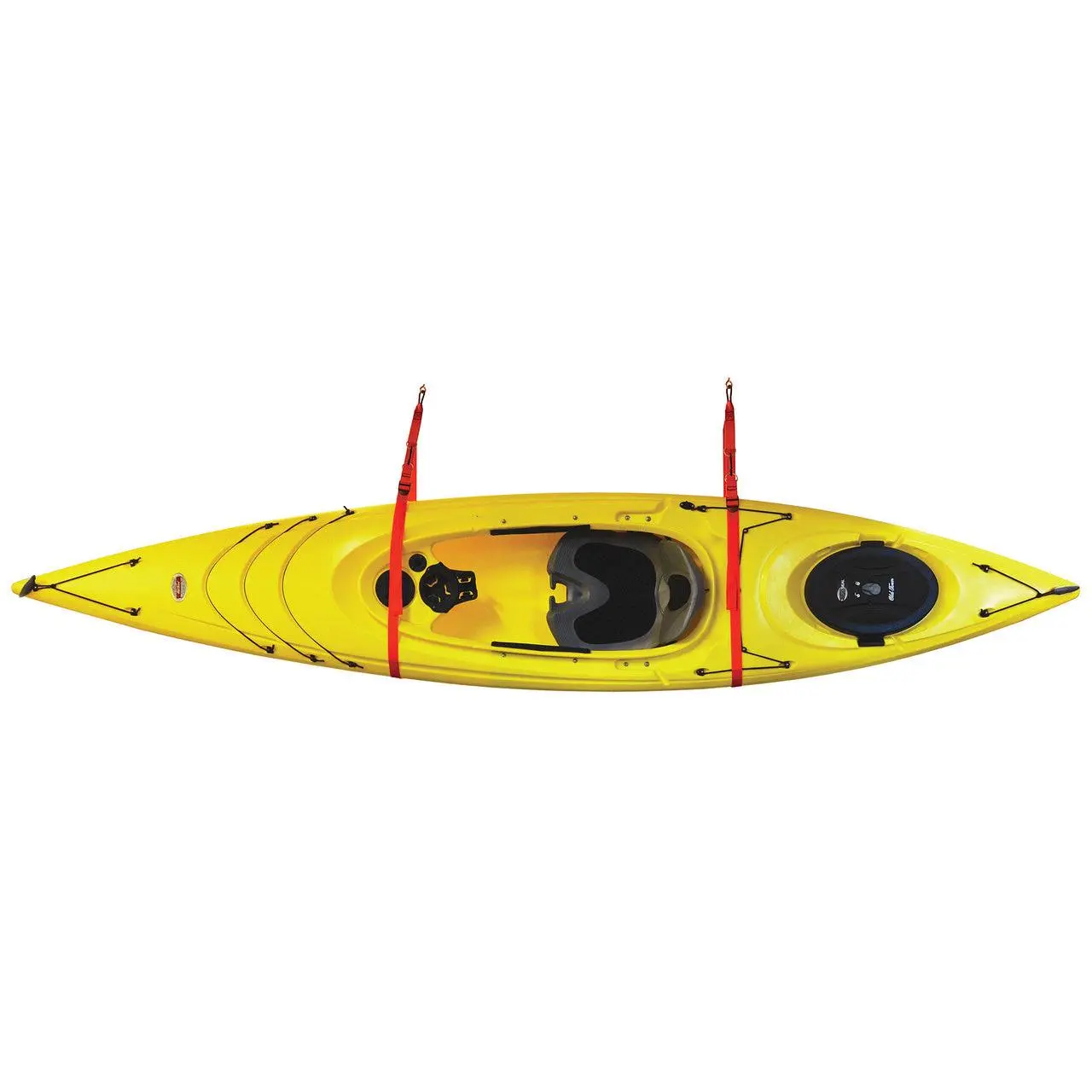 Hanging Kayak Storage Strap - Adjustable Sling Straps with Quick Release Buckles & Heavy-Duty Eye Bolts for Ceiling Wall Boathouse Storage