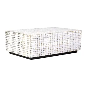 Mila Rectangular Recycled Coconut Shell Coffee Table