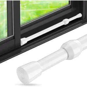 1Pack Adjustable Window Security Bar 15.7''-27.5'' 1.2'' Diameter Safety Lock Tension Bar for Sliding Glass Door