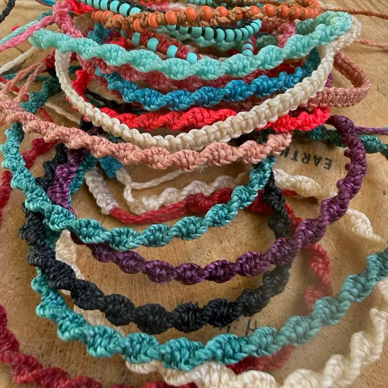 Waxed Macrame Bracelet Waxed Macrame Bracelet