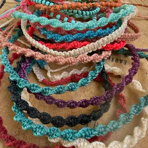 Waxed Macrame Bracelet