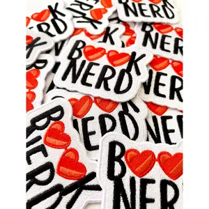 Book Nerd Iron-on Patch