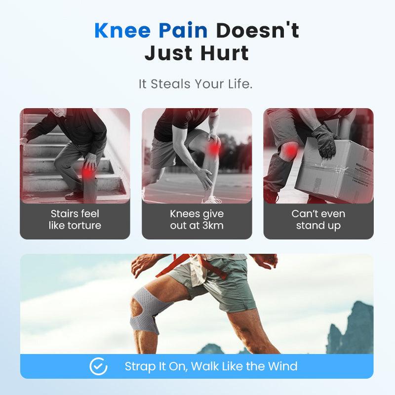 Adjustable Knee Protection Booster for Sport Premium Support Multipurpose Design Breathable Fabric Durable Construction Sizes M L XL Spring Support 360° Protection Non-Slip Secure