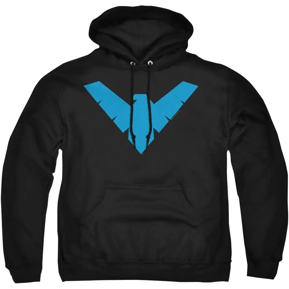 Popfunk Classic Nightwing Logo Pull-Over Hoodie Sweatshirt