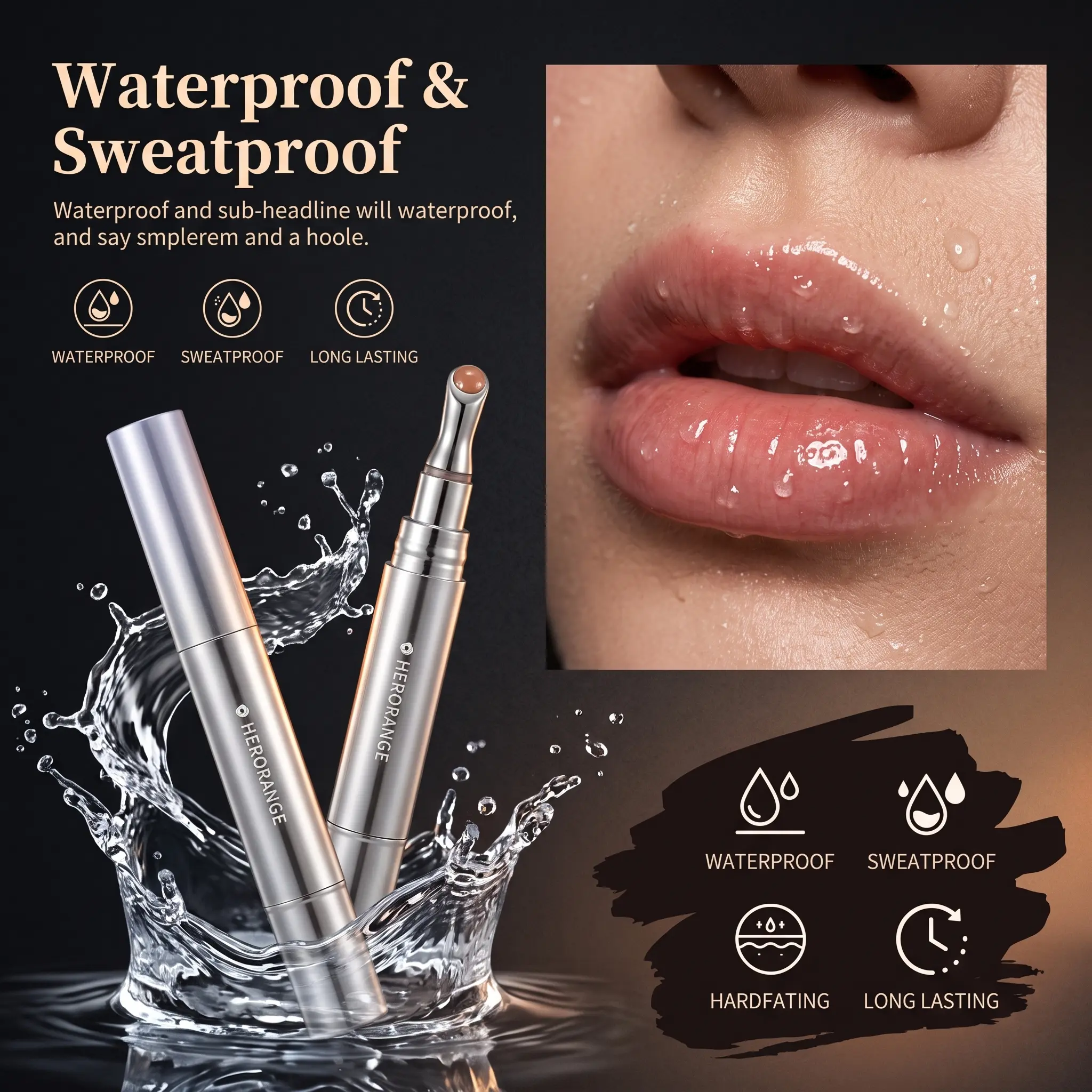 HERORANGE 6-Piece Tinted Hydrating Plumping Lip Gloss Tinted Lip Gloss Set, Makeup Lip Care Product with Hydrating, Plumping, Sheer Dewy Effects, Unisex for All Skin Types, Ideal for Festivals, Trendy Teen Girls Gift