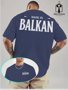 Balkan Style Graphic Tee, Unique Fashion for Trendy Men, Casual Long Fitted H-Type Shirt, Must-Have for Cultural Enthusiasts