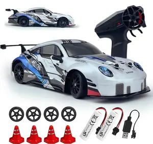 Remote Control Drift Car 2.4GHz 1:24 Scale 4WD High Speed Remote Control Cars Vehicle with LED Lights,Drifting Tires Racing Sport Toy Cars